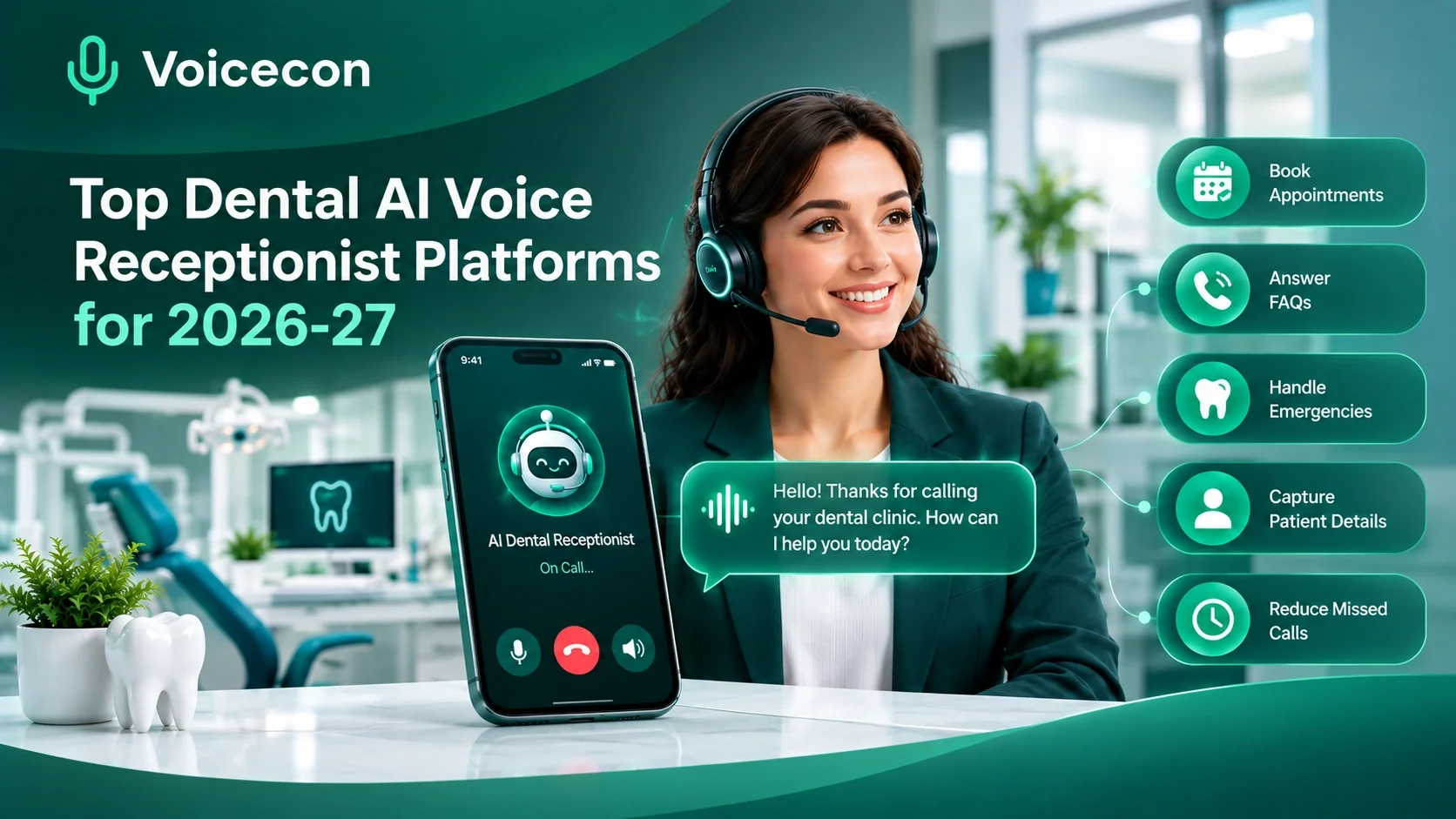 Top Dental AI Voice Receptionist Platforms