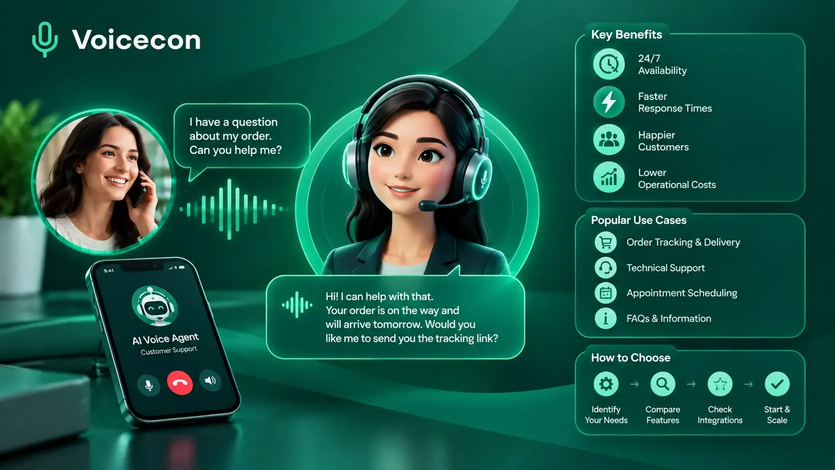 AI Voice Agents for Customer Service: Benefits, Use Cases, and How to Choose