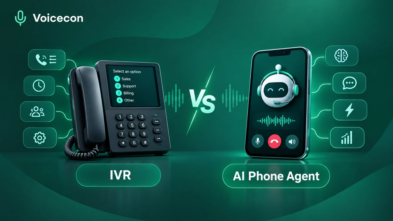 IVR vs AI Phone Agent: Comparison, Features, Benefits